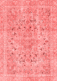 Abstract Red Modern Rug, abs2104red