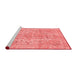 Modern Red Washable Rugs