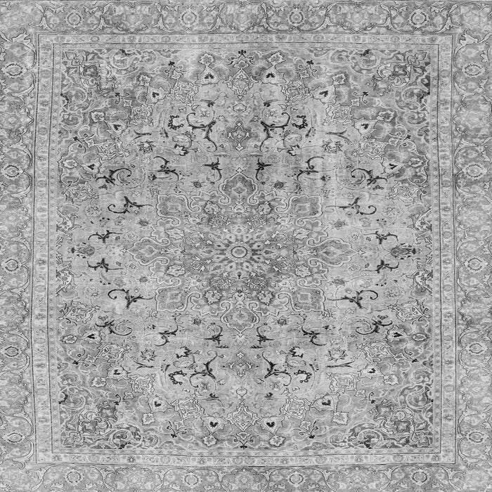 Square Abstract Gray Modern Rug, abs2104gry