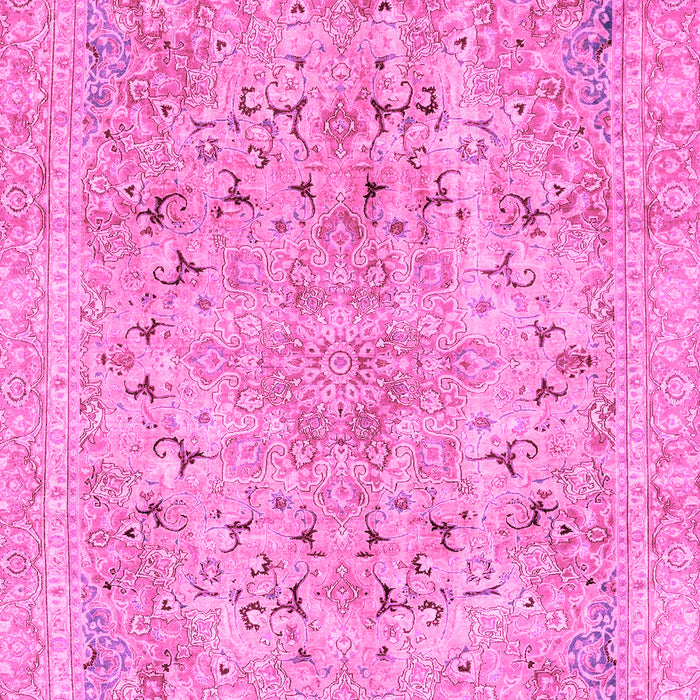 Machine Washable Abstract Pink Modern Rug, wshabs2104pnk