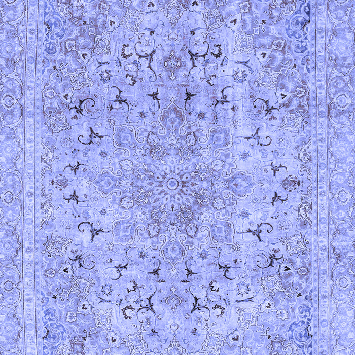 Abstract Blue Modern Rug, abs2104blu
