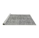 Sideview of Machine Washable Abstract Gray Modern Rug, wshabs2104gry