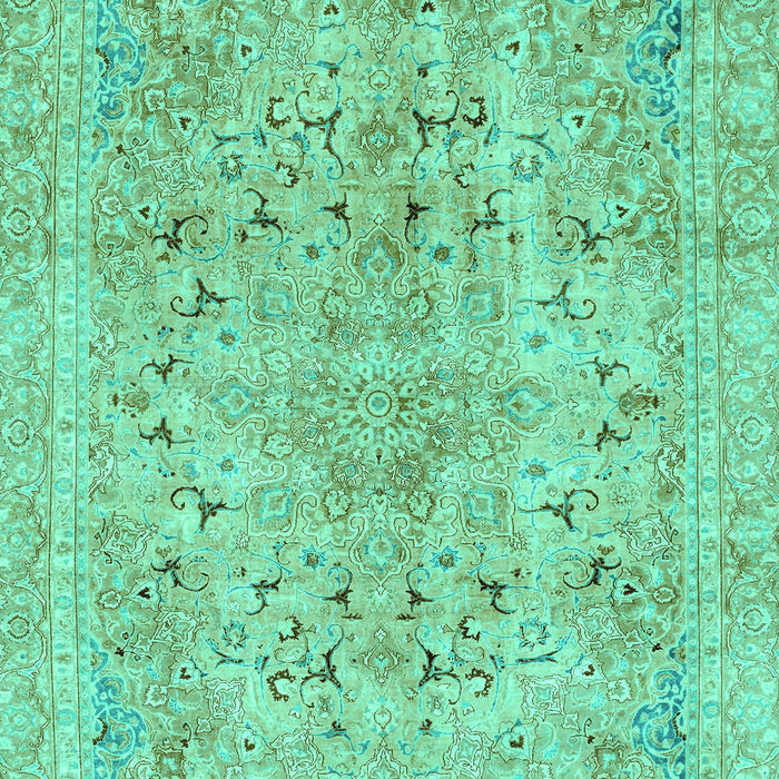 Abstract Turquoise Modern Rug, abs2104turq
