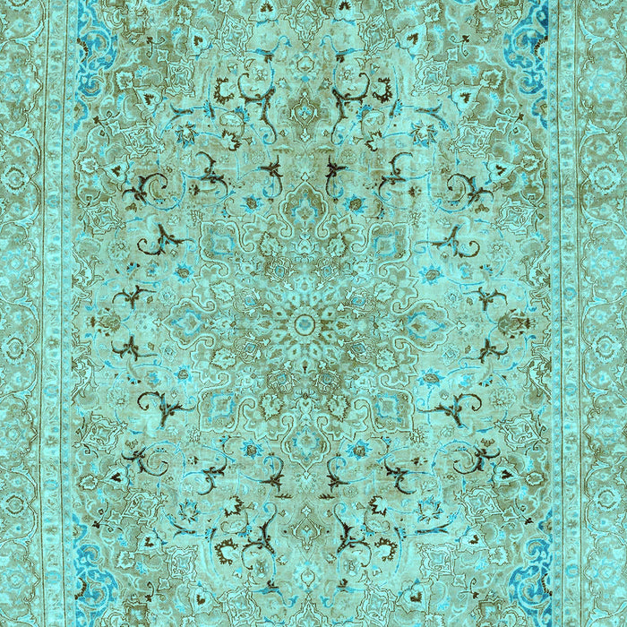 Abstract Light Blue Modern Rug, abs2104lblu