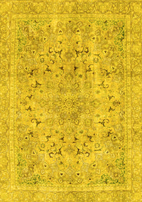 Abstract Yellow Modern Rug, abs2104yw