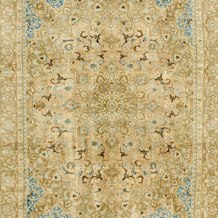 Machine Washable Abstract Yellow Rug, wshabs2104