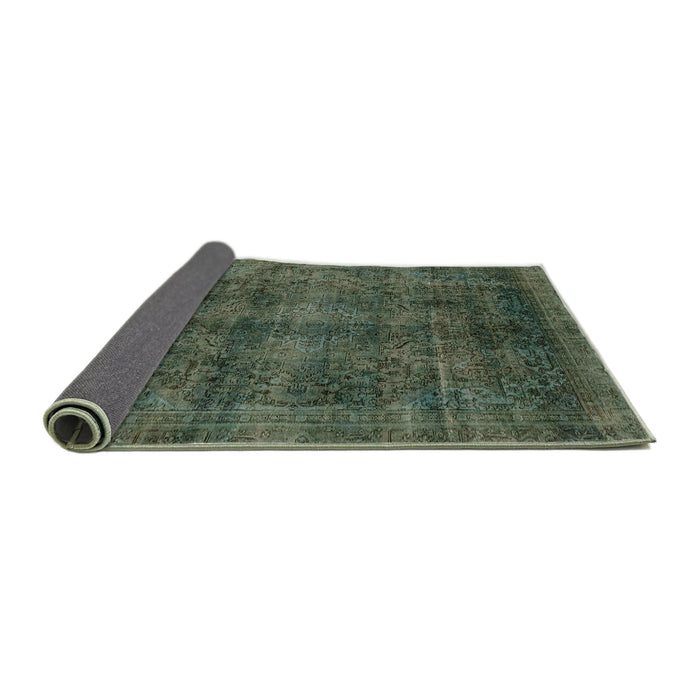 Sideview of Abstract Army Green Modern Rug, abs2105