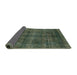 Sideview of Abstract Army Green Modern Rug, abs2105