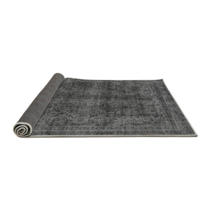 Sideview of Abstract Gray Modern Rug, abs2105gry
