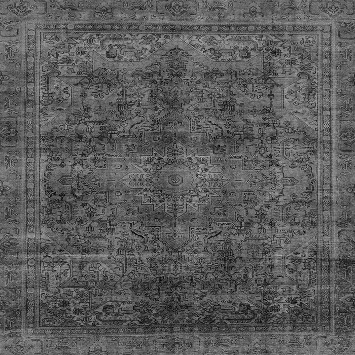 Square Machine Washable Abstract Gray Modern Rug, wshabs2105gry