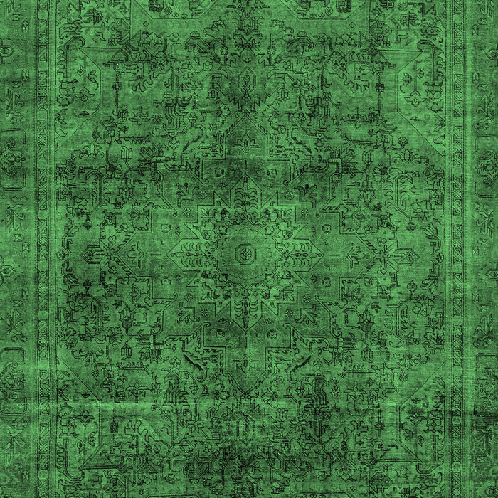 Machine Washable Abstract Emerald Green Modern Area Rugs, wshabs2105emgrn