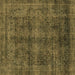 Square Abstract Brown Modern Rug, abs2105brn