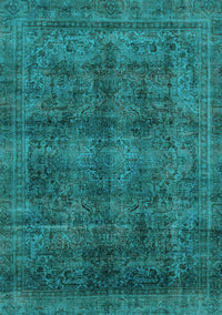 Abstract Light Blue Modern Rug, abs2105lblu