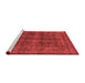 Modern Red Washable Rugs