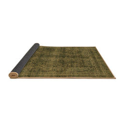 Sideview of Abstract Brown Modern Rug, abs2105brn