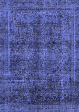 Abstract Blue Modern Rug, abs2105blu