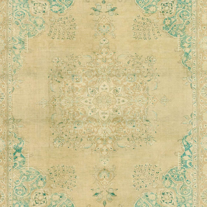 Machine Washable Abstract Brown Gold Rug, wshabs2106