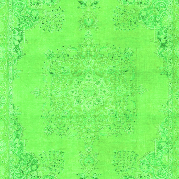 Machine Washable Abstract Green Modern Area Rugs, wshabs2106grn