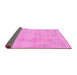 Sideview of Abstract Pink Modern Rug, abs2106pnk