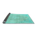 Sideview of Abstract Light Blue Modern Rug, abs2106lblu