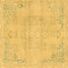 Square Abstract Brown Modern Rug, abs2106brn