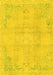 Abstract Yellow Modern Rug, abs2106yw