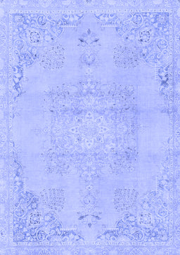 Abstract Blue Modern Rug, abs2106blu
