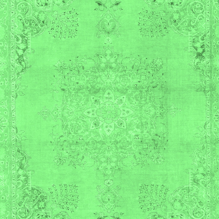 Machine Washable Abstract Emerald Green Modern Area Rugs, wshabs2106emgrn