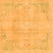 Square Abstract Orange Modern Rug, abs2106org