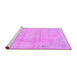 Sideview of Machine Washable Abstract Purple Modern Area Rugs, wshabs2106pur