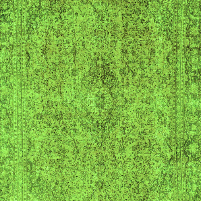 Machine Washable Abstract Green Modern Area Rugs, wshabs2107grn