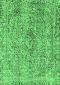 Abstract Emerald Green Modern Rug, abs2107emgrn