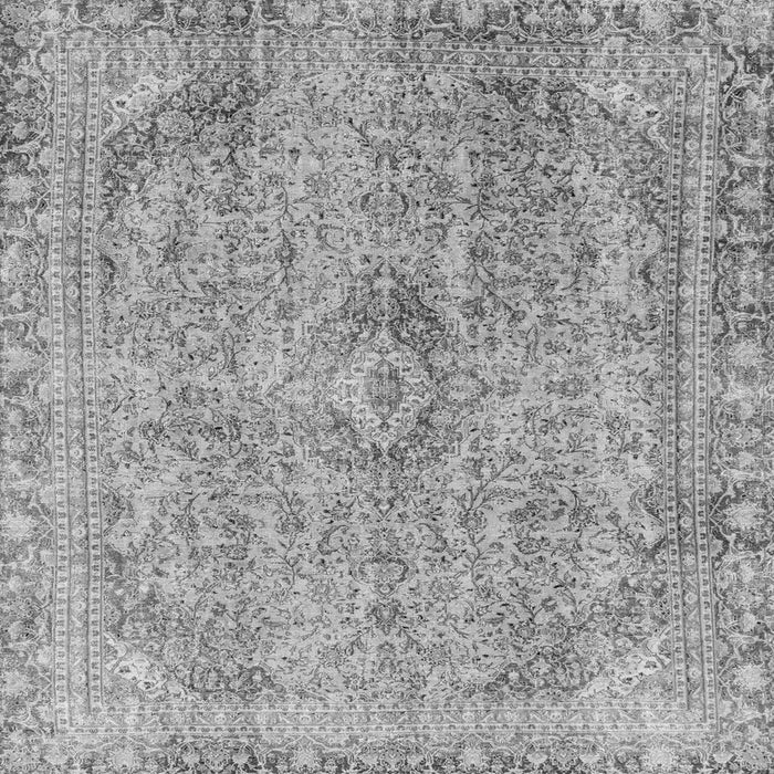 Square Machine Washable Abstract Gray Modern Rug, wshabs2107gry