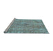 Sideview of Machine Washable Abstract Light Blue Modern Rug, wshabs2107lblu