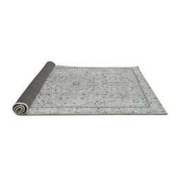 Sideview of Abstract Gray Modern Rug, abs2108gry