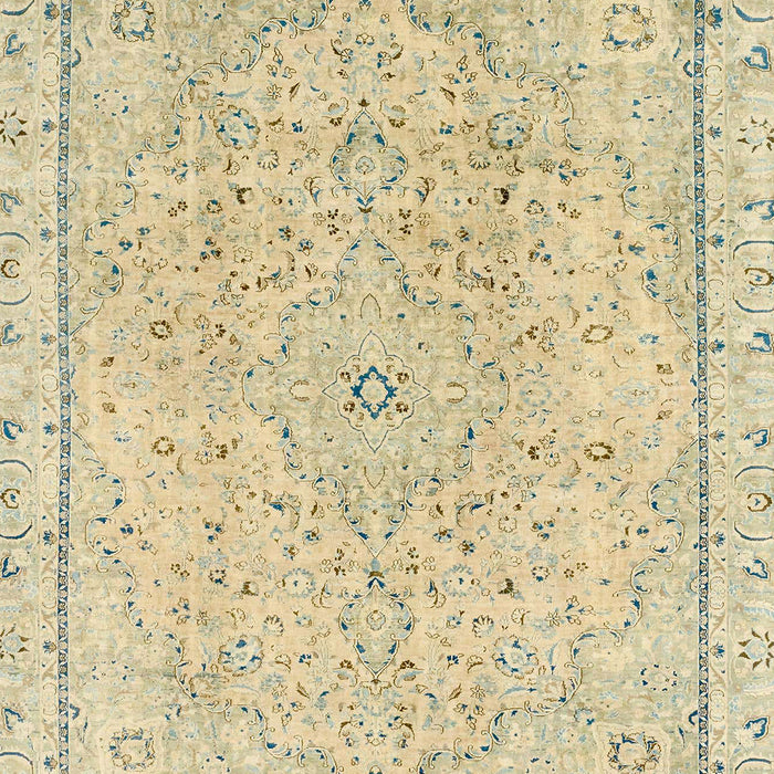 Machine Washable Abstract Brown Gold Rug, wshabs2108