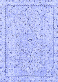 Abstract Blue Modern Rug, abs2108blu