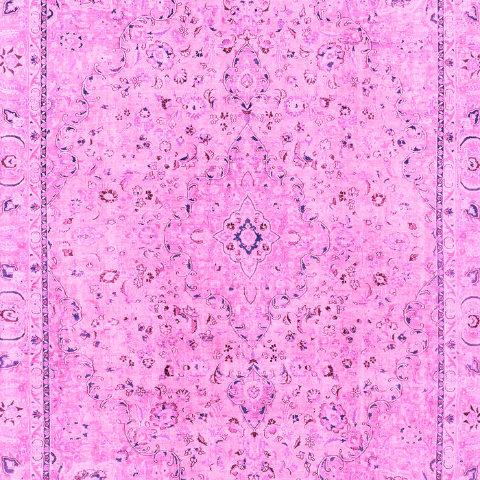 Machine Washable Abstract Pink Modern Rug, wshabs2108pnk