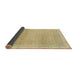 Sideview of Abstract Brown Gold Modern Rug, abs2109