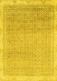 Abstract Yellow Modern Rug, abs2109yw