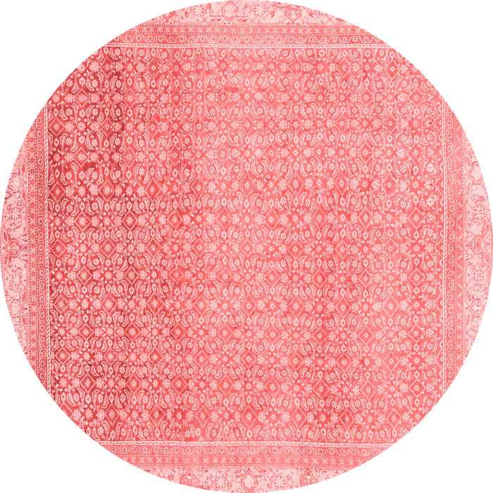 Machine Washable Abstract Red Modern Rug, wshabs2109red