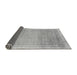 Sideview of Abstract Gray Modern Rug, abs2109gry