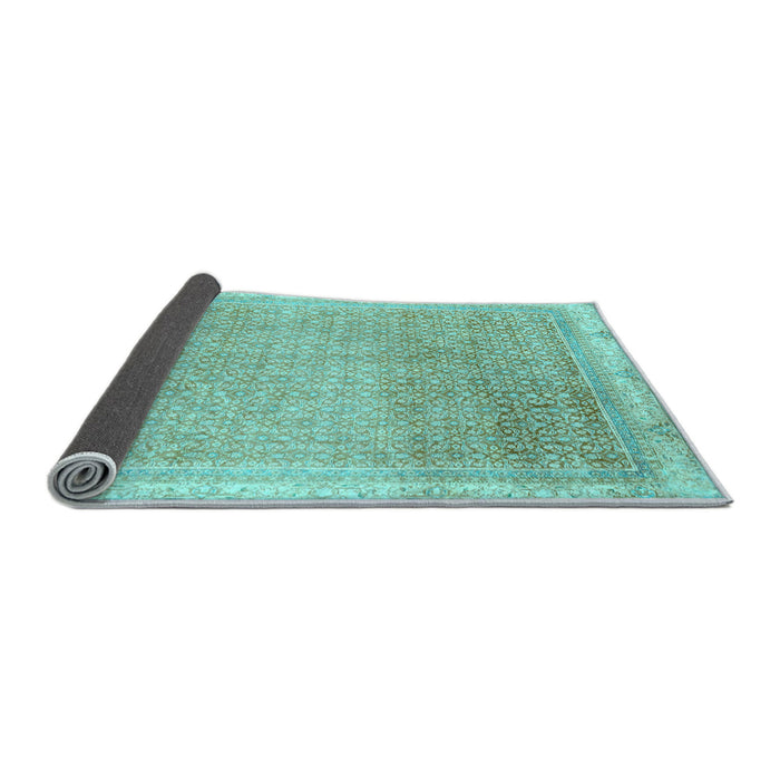 Sideview of Abstract Light Blue Modern Rug, abs2109lblu