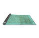 Sideview of Abstract Light Blue Modern Rug, abs2109lblu