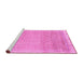 Sideview of Machine Washable Abstract Pink Modern Rug, wshabs2109pnk