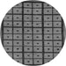 Round Machine Washable Abstract Gray Modern Rug, wshabs210gry