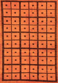 Abstract Orange Modern Rug, abs210org