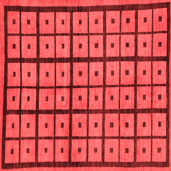 Machine Washable Abstract Red Modern Rug, wshabs210red