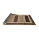 Sideview of Abstract Light Copper Gold Modern Rug, abs211