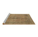 Sideview of Machine Washable Abstract Light Brown Rug, wshabs2110